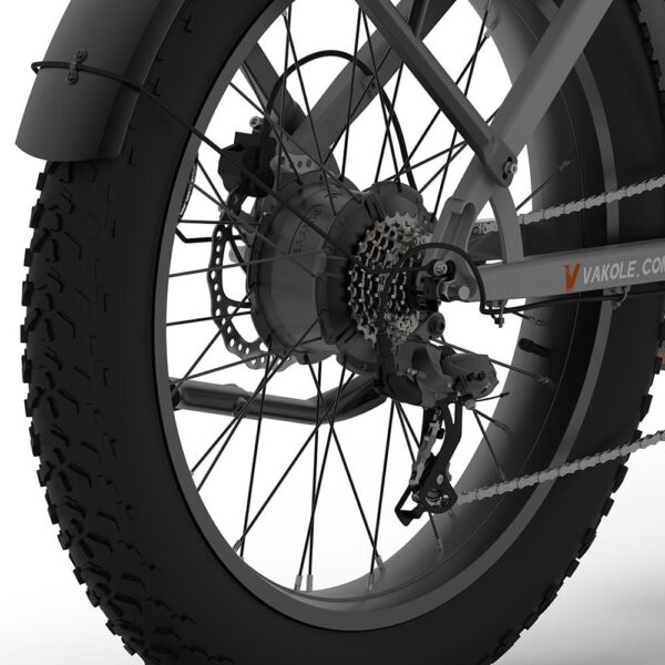 VAKOLE TR26 26″ 1000W Fat Bike E Mountain Bike EMTB avec moteur Bafang 20Ah LG Akku – Image 11