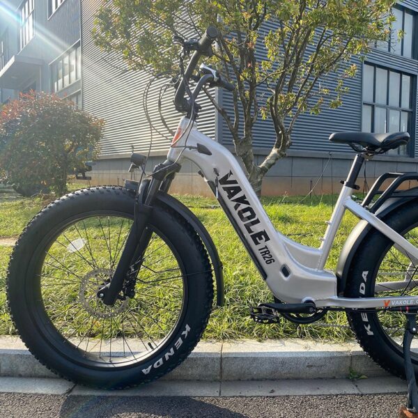 VAKOLE TR26 26″ 1000W Fat Bike E Mountain Bike EMTB avec moteur Bafang 20Ah LG Akku – Image 3